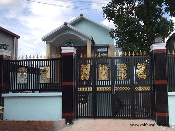 Tường rào cổng sắt