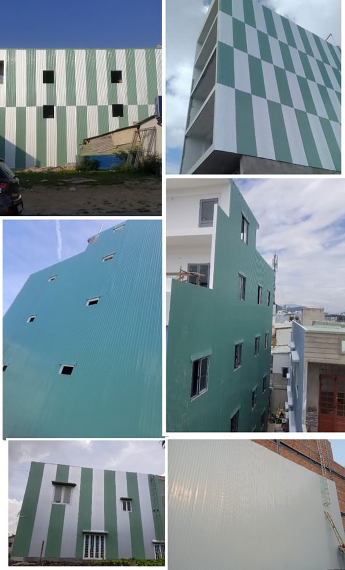 thi công đóng tôn chống thấm mộ đức